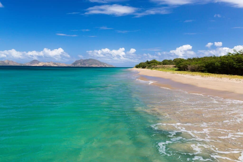 St Kitts and The Narrows from Nevis