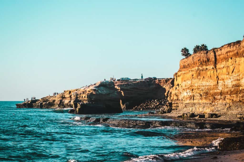 Sunset Cliffs in San Diego