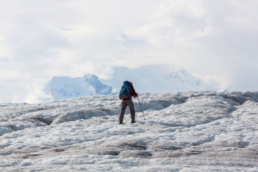 Lake on Kennicott glacier, Wrangell-St. Elias National Park, Alaska
