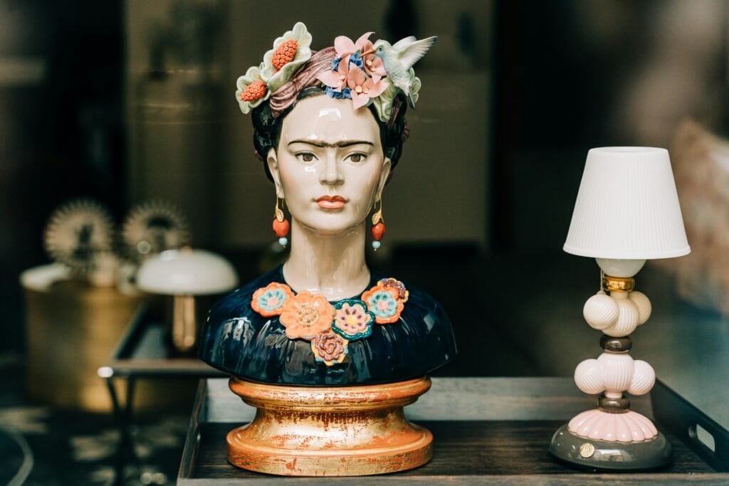 A delightful bust of Frida Kahlo