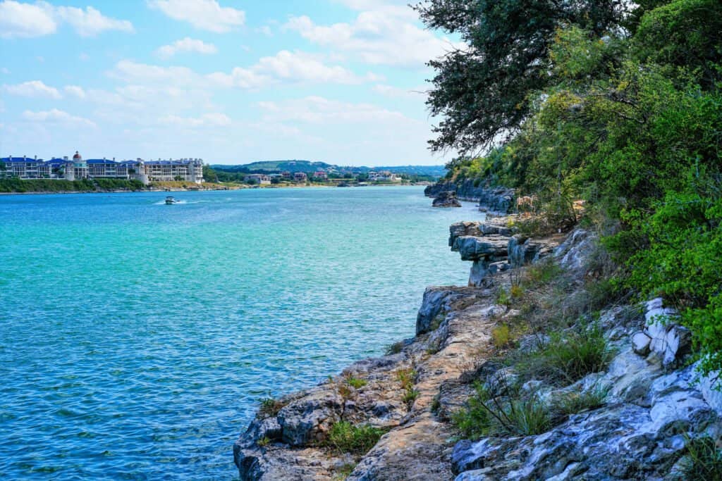 Lake Travis near Austin Texas is a great place to spend the weekend.