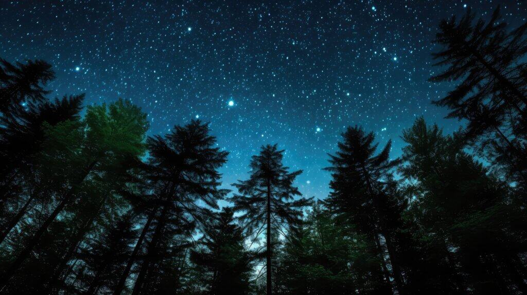 sky star line divider illustration s treetops, celestial realms, harmony nature sky star line divider