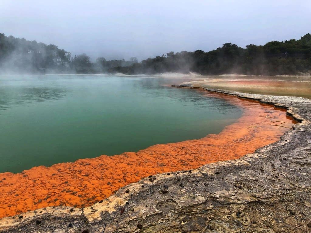 Thermal pools in New Zealand