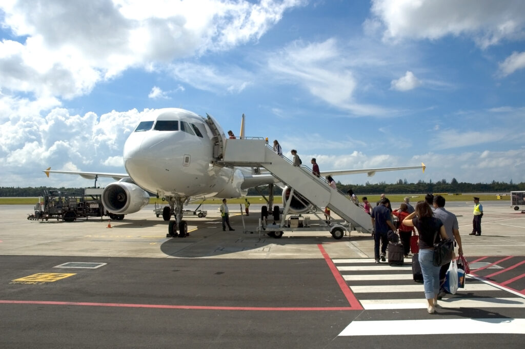 plane boarding