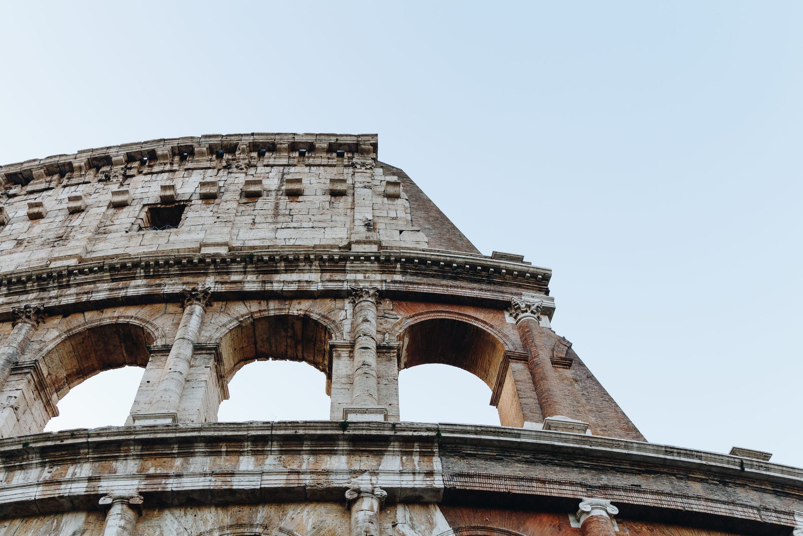 The Colosseum in Rome, Italy, in early morning light